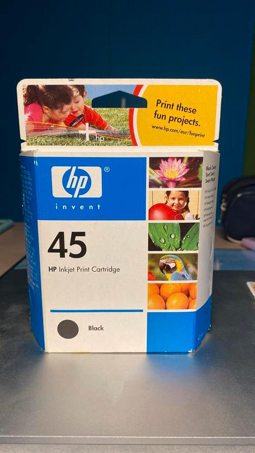 HP 45 grote originele zwarte inktcartridge, Computers en Software, Printerbenodigdheden, Zo goed als nieuw, Cartridge, Ophalen