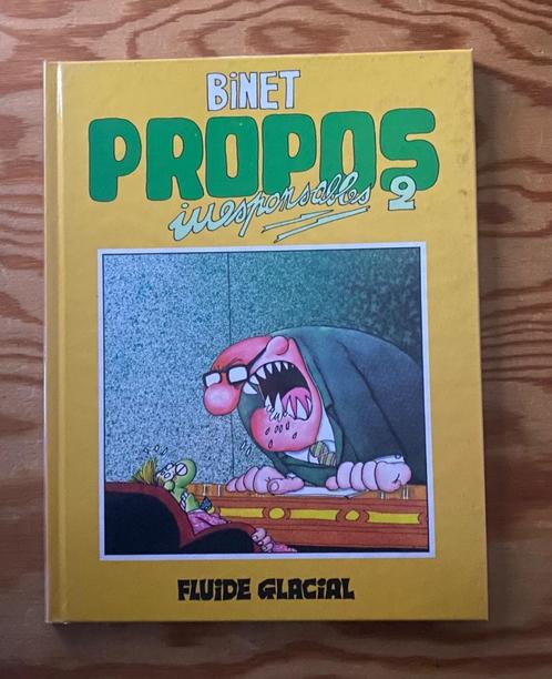 PROPOS IRRESPONSABLES    Binet  EO en TBE, Boeken, Stripverhalen, Ophalen of Verzenden