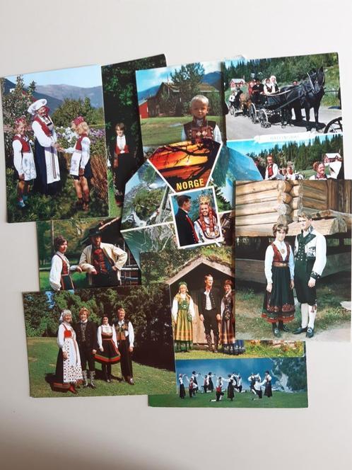 Postkaarten Noordse klederdracht., Verzamelen, Postkaarten | Themakaarten, Klederdracht, Ophalen of Verzenden