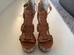 Sandalen maat 38, Bruin, Zo goed als nieuw, Sandalen of Muiltjes, Ophalen of Verzenden