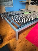 Bed frame 140 x 200 alu met lattenbodem, Ophalen, Zo goed als nieuw