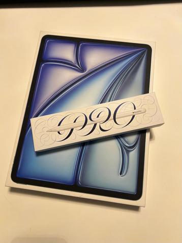 Ipad Air 13-inch (M2) Wİ-Fİ  256GB + Pencil Pro, Computers en Software, Apple iPads, Ophalen, 13 inch of meer, Blauw, Apple iPad Air