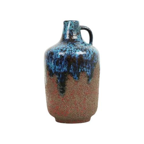 Zeer Zeldzame Blauwe Ceramano Incrusta Vaas 219 Hans Welling, Antiquités & Art, Antiquités | Vases, Enlèvement ou Envoi