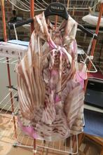 Haltertopje print roze bruin zijde strik Blumarine mt 38 (42, Kleding | Dames, Bruin, Ophalen of Verzenden, Zo goed als nieuw