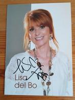 Gesigneerde fotokaart van Lisa del Bo., Verzamelen, Muziek, Artiesten en Beroemdheden, Verzenden, Nieuw, Gesigneerd