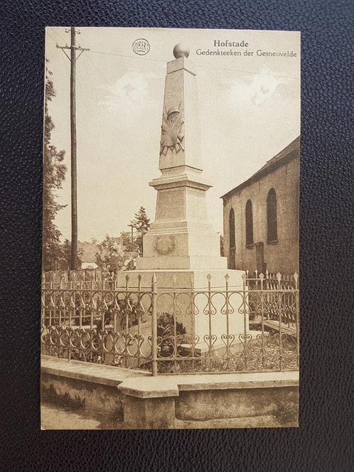 Postkaart Hofstade Gedenkteeken der gesneuvelde soldaat, Verzamelen, Postkaarten | België, Ongelopen, Vlaams-Brabant, 1920 tot 1940