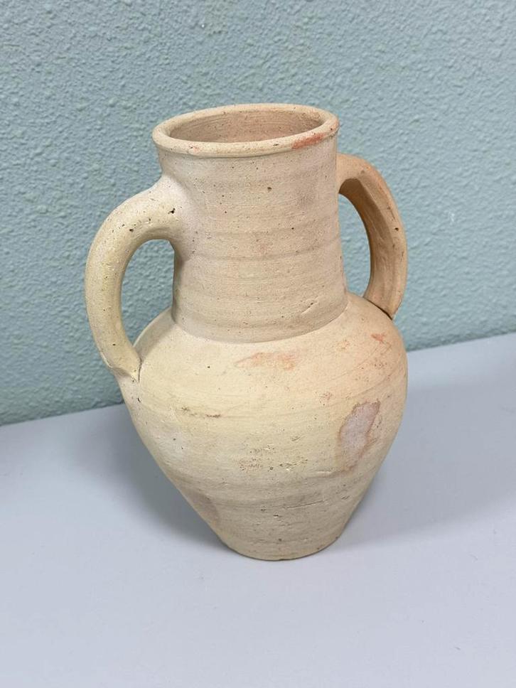 Terracotta vaas met 2 handvatten Amfoor 25cm Antiek antieke, Antiek en Kunst, Antiek | Vazen, Ophalen of Verzenden