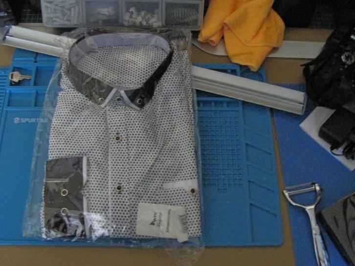 shirt, Kleding | Heren, Overhemden, Nieuw, Halswijdte 41/42 (L), Blauw, Ophalen of Verzenden