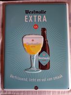Trappist Westmalle extra metalen wandbord 30 x 40 cm, Verzamelen, Ophalen of Verzenden, Zo goed als nieuw