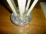 Porte bougies de table en verre + une boîte de 11 bougies, Maison & Meubles, Accessoires pour la Maison | Bougeoirs & Bougies
