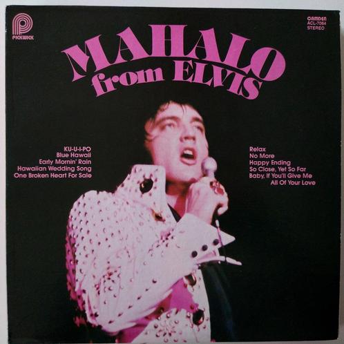 Elvis Presley LP "Mahalo from Elvis", Cd's en Dvd's, Vinyl | Pop, Zo goed als nieuw, 12 inch, Ophalen of Verzenden