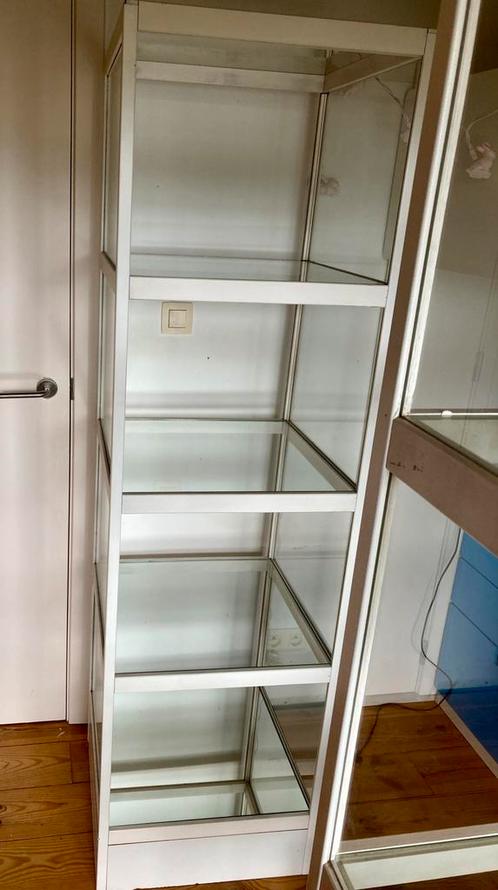 Kewlox glazen vitrine kasten, Huis en Inrichting, Kasten | Wandmeubels, Gebruikt, 150 tot 200 cm, Minder dan 150 cm, 50 tot 75 cm
