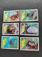 Belize 1982 - faune sous-marine, carte, crevettes, corail, Enlèvement ou Envoi, Affranchi, Amérique centrale