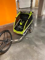 2-zits fietskar met kofferbak en 2 kinderwagenmodi, 80 kg of meer, Gebruikt, Opvouwbaar, Kidscab