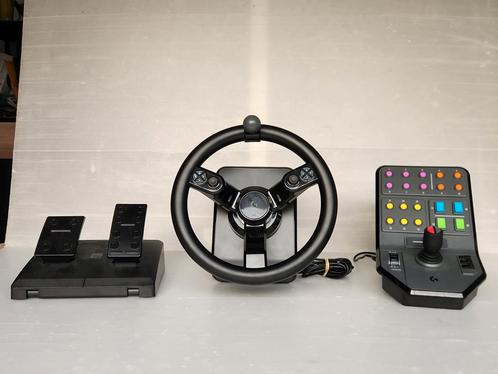 Logitech Saitec tractor farming set, Computers en Software, Joysticks, Zo goed als nieuw, Ophalen of Verzenden