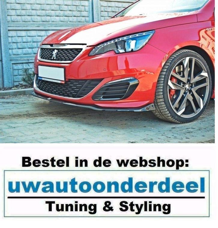 Maxton Design Spoiler Lip Splitter Voor Peugeot 308 GTI, Auto diversen, Tuning en Styling, Verzenden