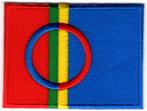 Lapland vlag stoffen opstrijk patch embleem, Collections, Vêtements & Patrons, Envoi, Neuf