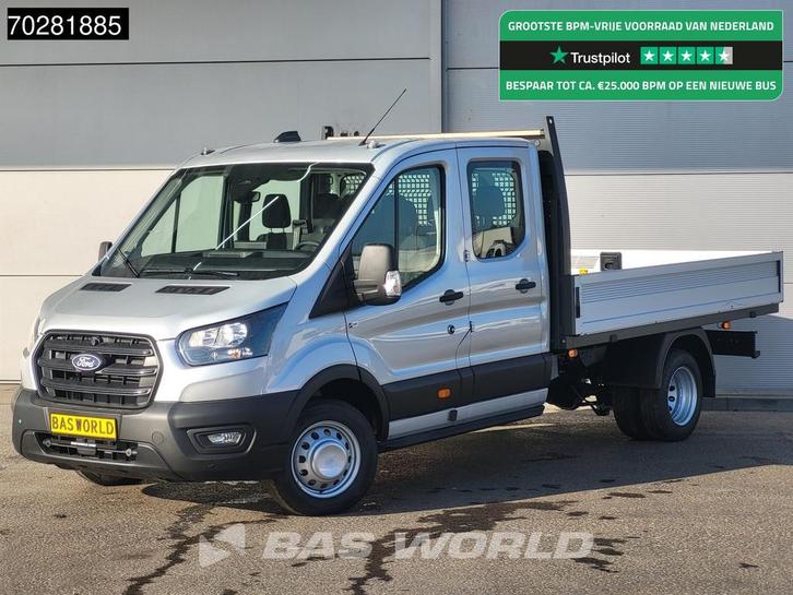 Ford Transit 170pk Automaat Dubbel Cabine 3500kg Trekhaak Op, Auto's, Bestelwagens en Lichte vracht, Bedrijf, Te koop, Achteruitrijcamera