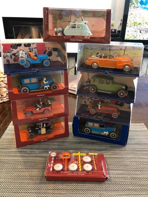 lot collection voitures Tintin moulinsart, Verzamelen, Stripfiguren, Zo goed als nieuw, Kuifje, Ophalen