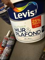 Levis verf wit mat mur nieuwe pot en halve pot 5 liter, Doe-het-zelf en Bouw, Verf, Beits en Lak, Ophalen, Wit, Verf