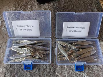 Set pilkertjes zeebaars 40  of 50 gram  beschikbaar voor biedingen
