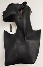 Prachtige bronzen Art Deco oorbellen uit de jaren veertig, Handtassen en Accessoires, Antieke sieraden, Ophalen of Verzenden, Oorbellen