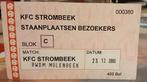 Ticket  Strombeek  -  RWDM 2000, Ophalen of Verzenden, Zo goed als nieuw