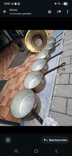 Set de cuisine en cuivre + bougeoir et..., Enlèvement