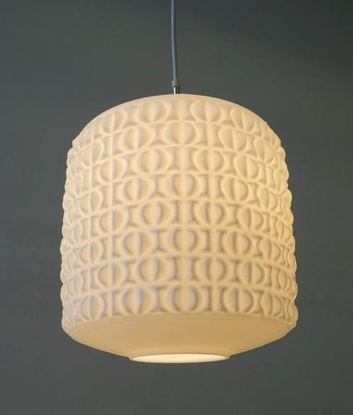 Vintage hanglamp Gangkofner opaline Peill & Putzler Cordoba, Huis en Inrichting, Lampen | Hanglampen, Gebruikt, 75 cm of meer