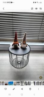 Metalen bijzettafel, Huis en Inrichting, Woonaccessoires | Schalen en Manden, Ophalen, Rond