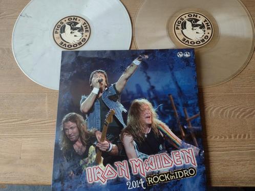 2 LP : IRON MAIDEN : 2014 ROCK IN IDRO (ltd 250/300) coloré, CD & DVD, Vinyles | Hardrock & Metal, Comme neuf, Enlèvement ou Envoi