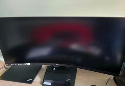iiyama ProLite XCB3494WQSN 34" beeldscherm met dock, Computers en Software, Monitoren, Zo goed als nieuw, 101 t/m 150 Hz, DisplayPort