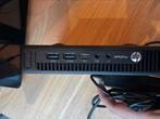 Hp mini desktop - prodesk 600 g2, Ophalen of Verzenden, Zo goed als nieuw, SSD