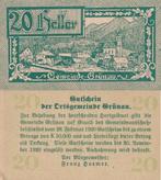 Noodgeld Oostenrijk, Postzegels en Munten, Ophalen of Verzenden, Bankbiljetten