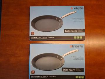 Brabantia 2 st. Pannen, pannenkoek, koekenpannen, bakpan, Kr beschikbaar voor biedingen