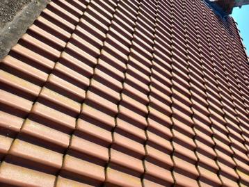 sneldek pannen rood, Doe-het-zelf en Bouw, Dakpannen en Dakbedekking, Ophalen, Overige materialen, Zo goed als nieuw, 15 m² of meer