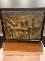 Bas-relief en bronze, Ophalen, Brons