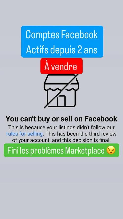 Facebook-account 2 jaar actief voor verkoop (marktplaats...), Vacatures, Vacatures | Netwerk Marketing