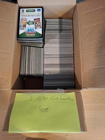 +1250 codekaarten van verschillende sets.  beschikbaar voor biedingen