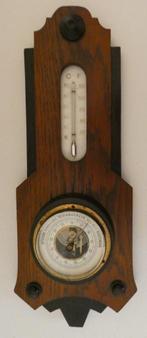 Vintage barometer met thermometer Art Deco [1702], Ophalen of Verzenden