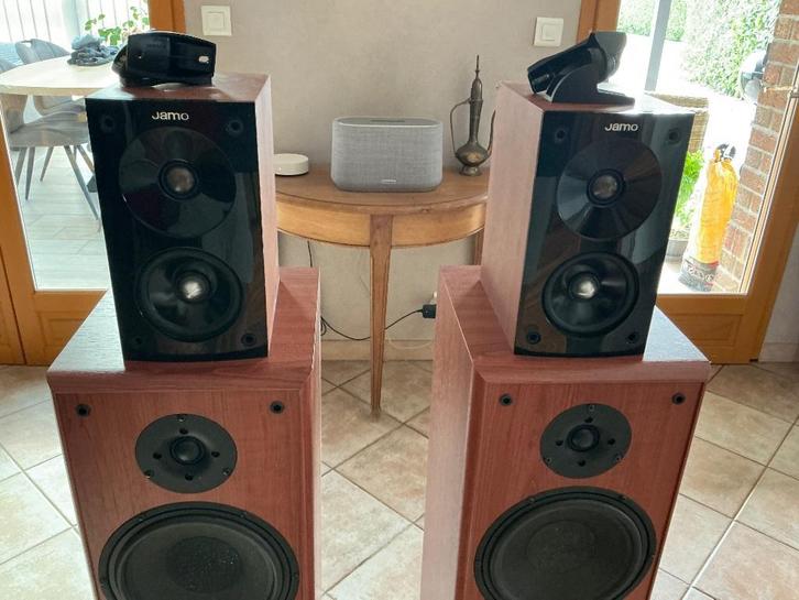 Enceintes Jamo, Audio, Tv en Foto, Luidsprekerboxen, Zo goed als nieuw, Surroundset zonder subwoofer, 120 watt of meer, Jamo, Ophalen