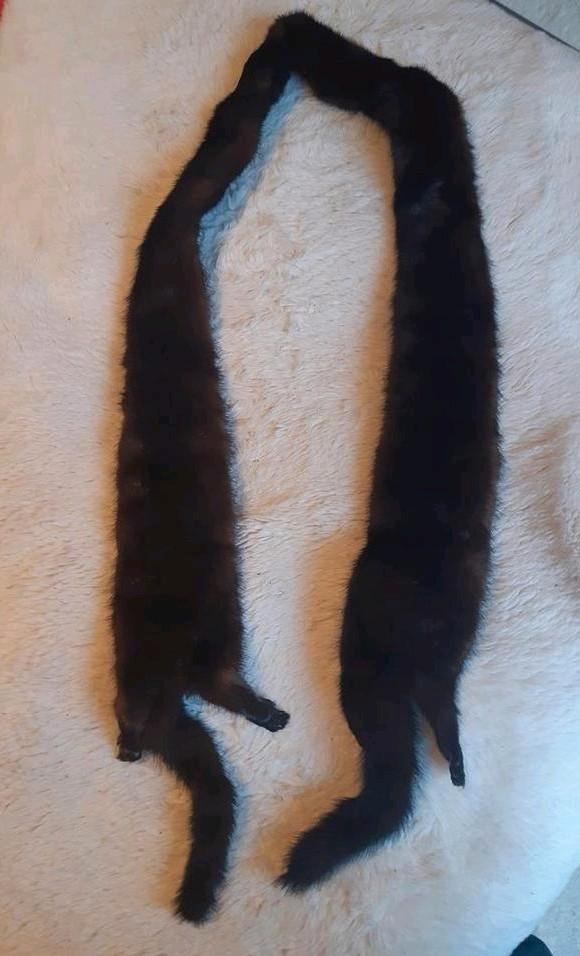 Prachtige Vintage Nerts / Marter Bontsjaal – Jaren '50/'60 –, Antiek en Kunst, Antiek | Kleding en Textiel, Dames, Ophalen of Verzenden