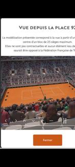 Tickets voor de tweede halve finale van Roland-Garros, Juni, Twee personen