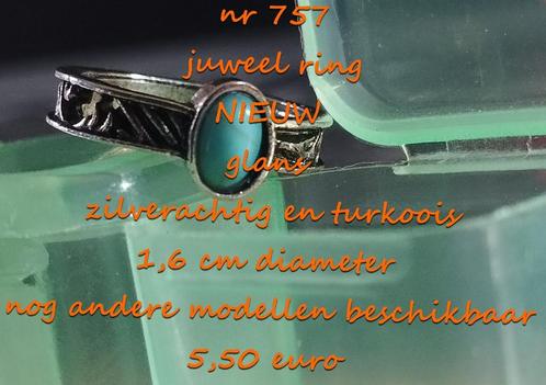 757 Juweel : ring , NIEUW , verzending inbegrepen, Handtassen en Accessoires, Ringen, Nieuw, Dame of Heer, Blauw, Overige materialen