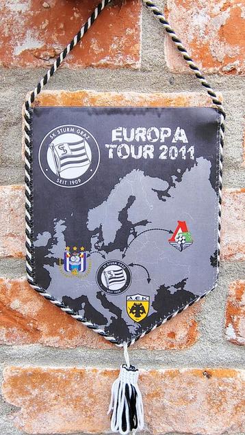 RSC Anderlecht Europa 2011 sublieme vintage voetbal vaandel beschikbaar voor biedingen