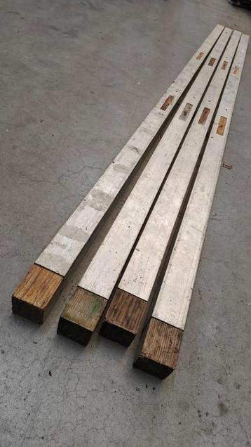 Metsers regel / Metserprofiel 300 cm met hout - Alu  beschikbaar voor biedingen