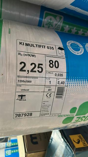Knauf insulation with ecose 67,2 m2 - 2,25 m2 k/w - 80mm beschikbaar voor biedingen