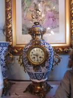 grote klok delfts blauw met zijstukken, Ophalen