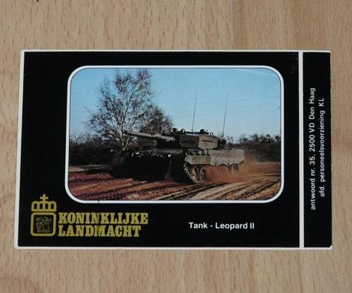 Sticker, Tank Leopard II, KL, jaren'80.(Nr.1), Collections, Objets militaires | Général, Armée de terre, Enlèvement ou Envoi