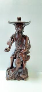 vintage houten Chinees beeld, Antiek en Kunst, Ophalen of Verzenden